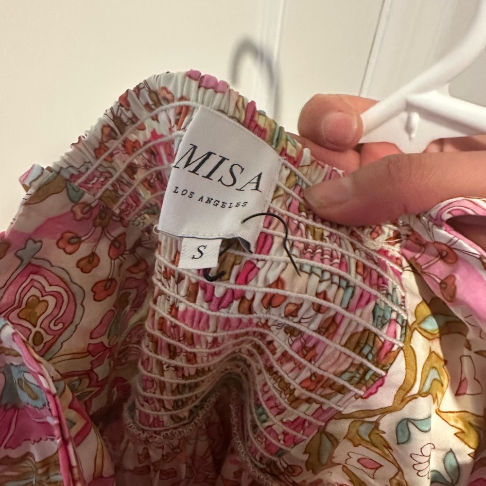 Misa Los Angeles Pink Floral Maxi Dress - Picture 7 of 8